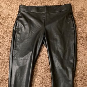 LOFT. FAUX LEATHER BLACK PANTS. SIZE LARGE. HAVE STRETCH. VERY SOFT. NWT